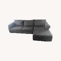 Blue Gray Couch 
