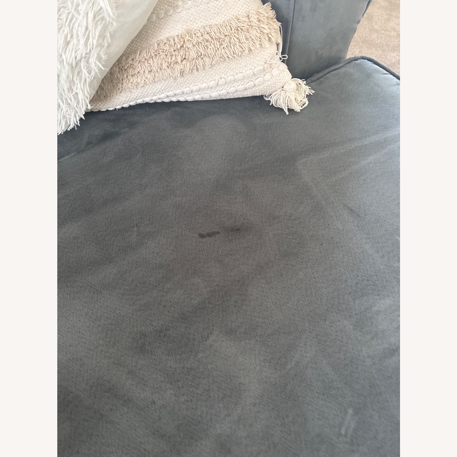 Blue Gray Couch  - image-2