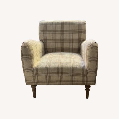 Used Bed Bath & Beyond Natural Fabric Armchair for sale on AptDeco