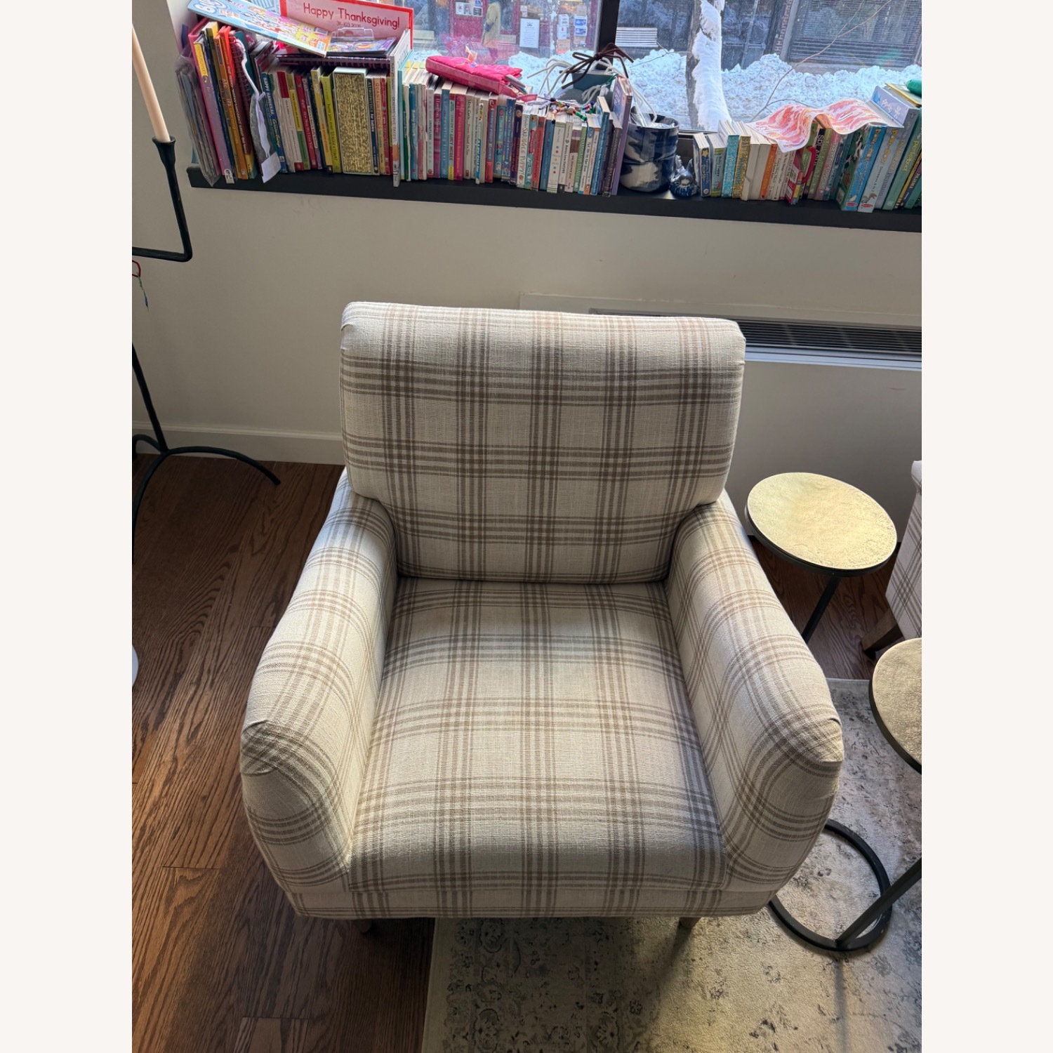 Bed Bath & Beyond Natural Fabric Armchair - image-2