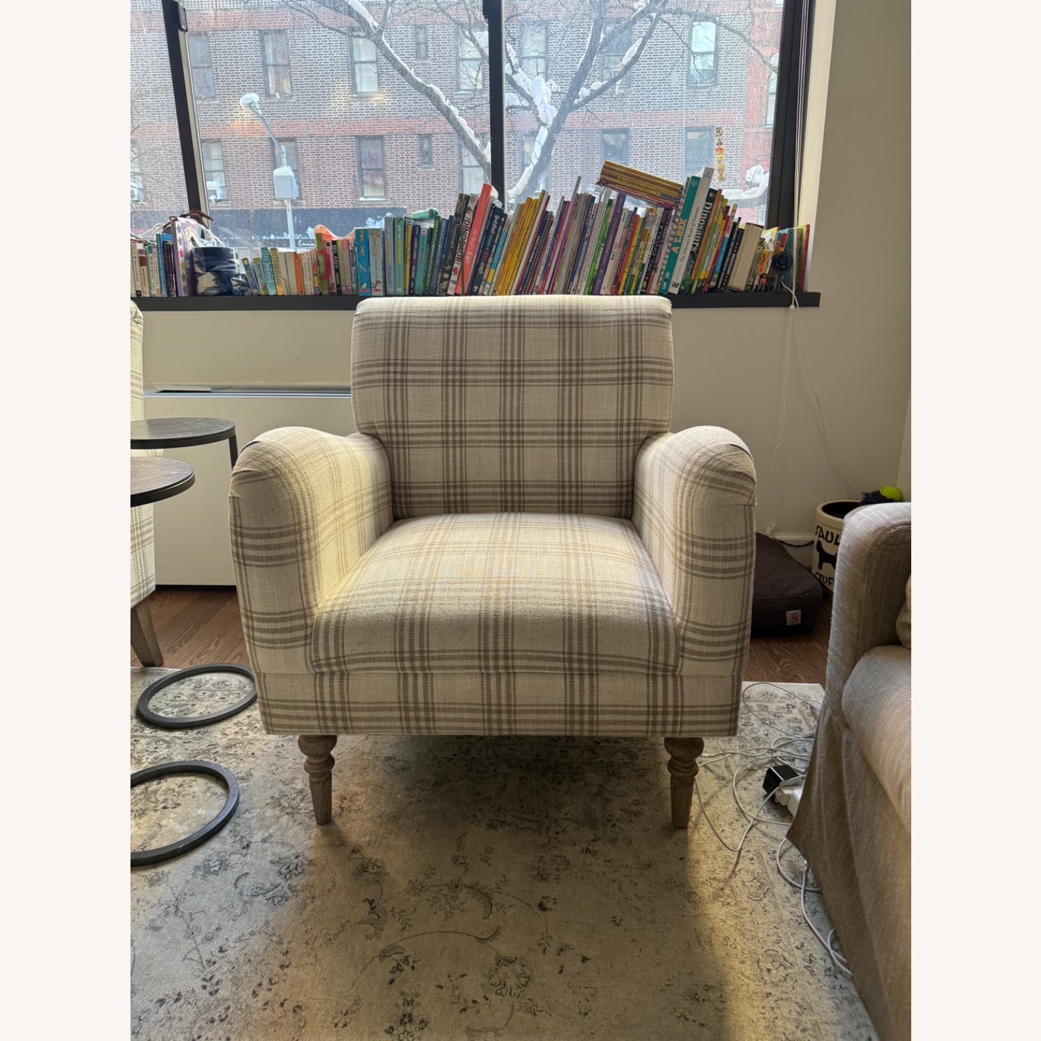 Bed Bath & Beyond Natural Fabric Armchair - image-0