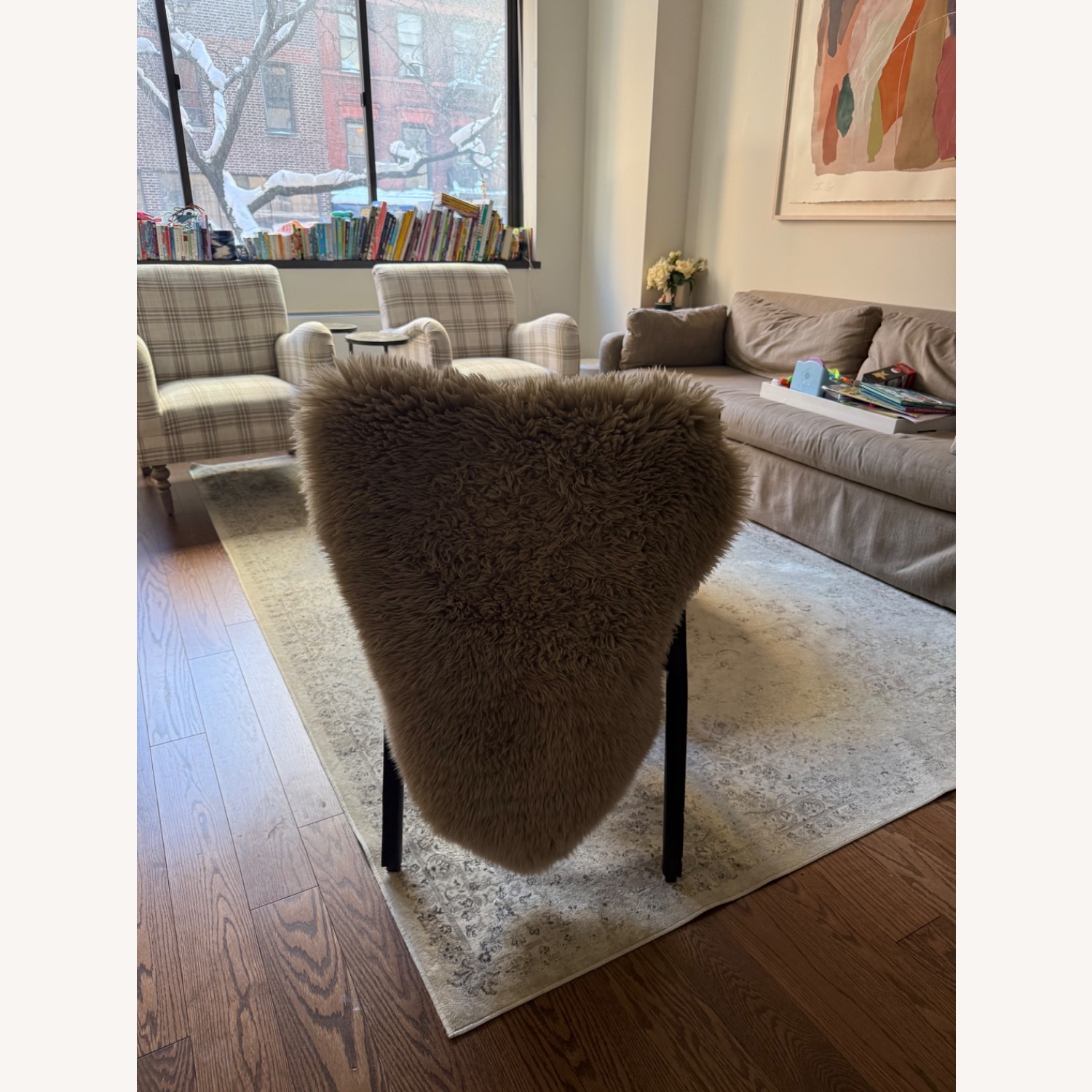 Wayfair Dark Brown Leather Accent Chair - image-2