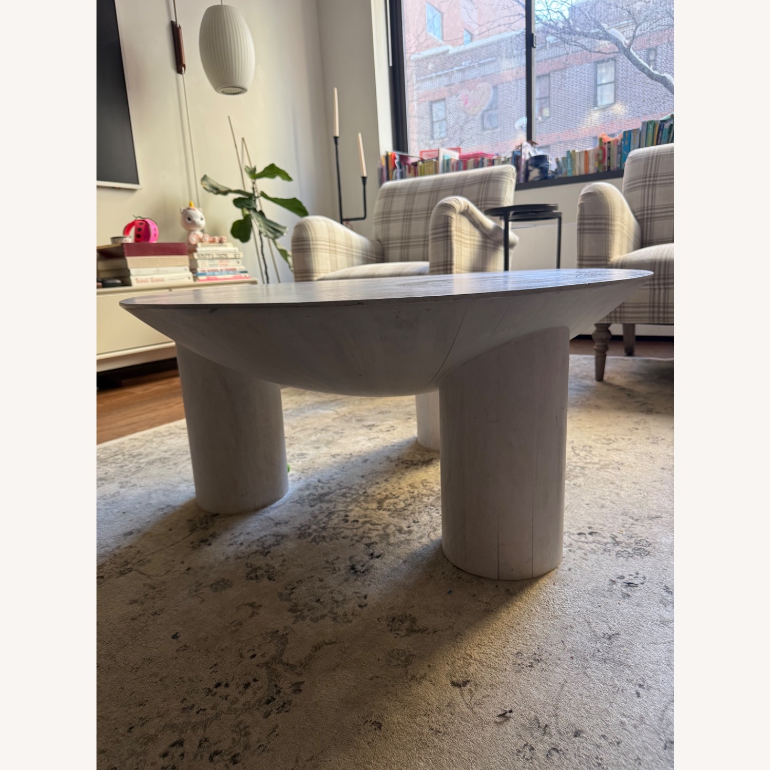 Safavieh Couture Calhoun White Wood Coffee Table - image-2