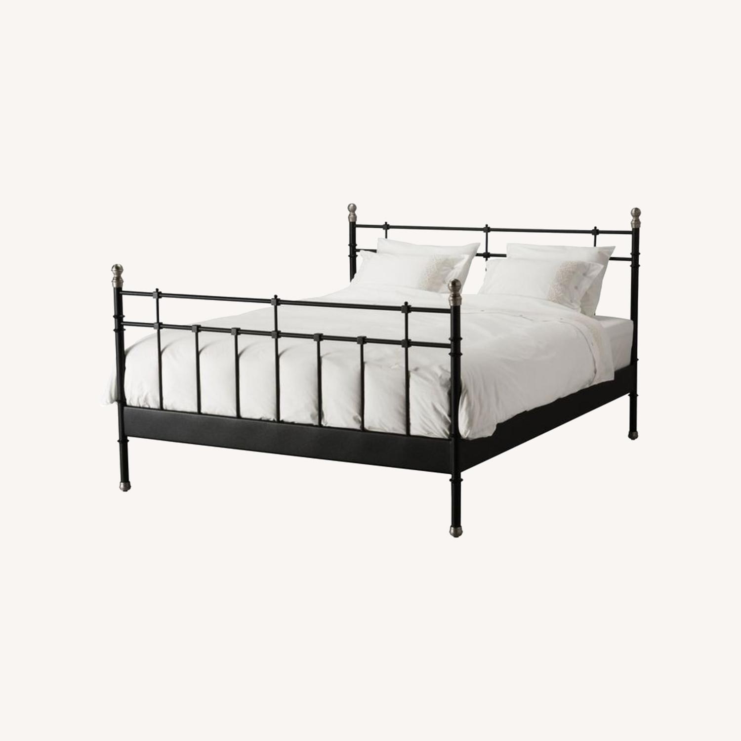 IKEA Svelvik Black Metal Full Bed - image-0