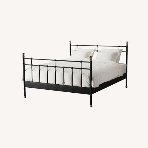 Used IKEA Svelvik Black Metal Full Bed for sale on AptDeco