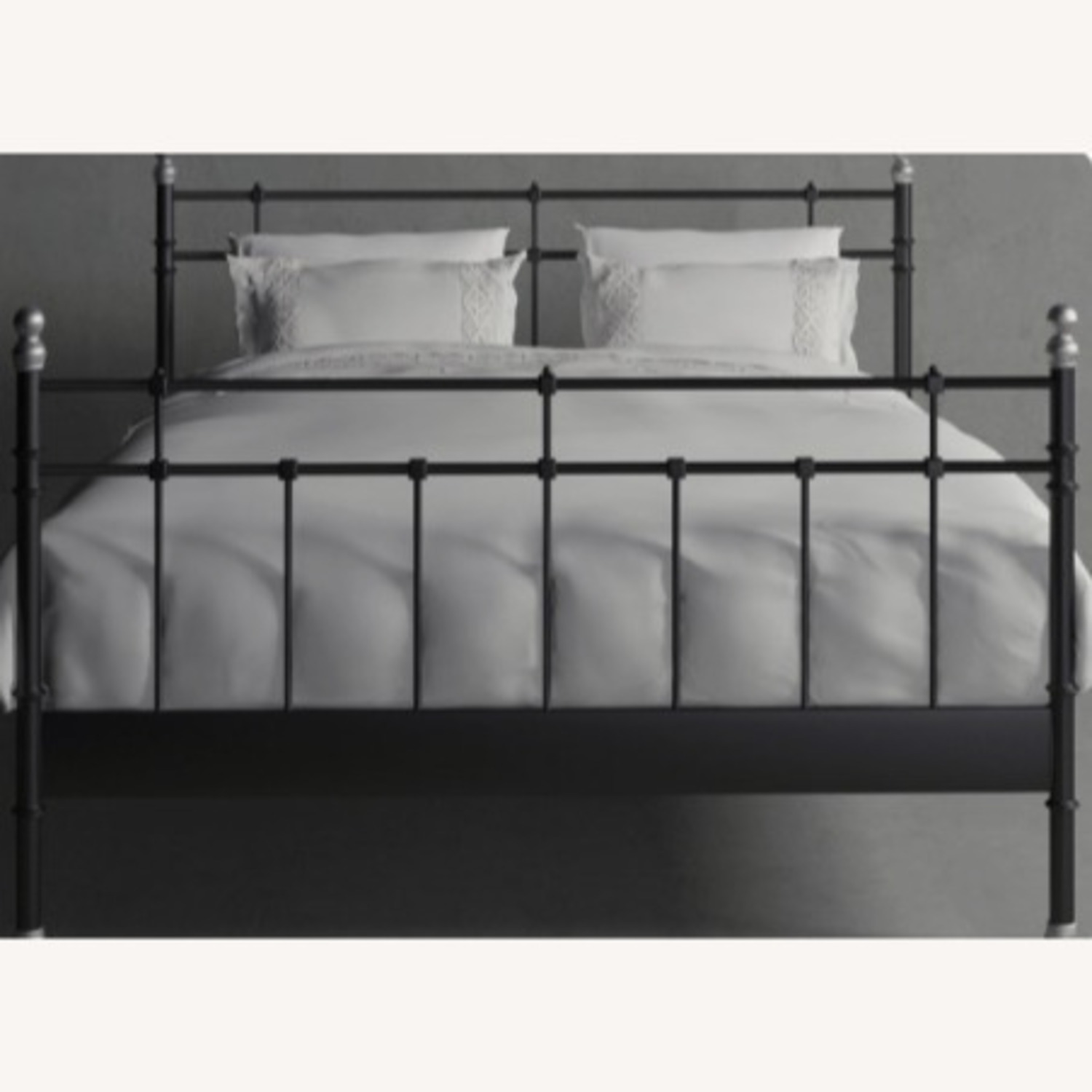 IKEA Svelvik Black Metal Full Bed - image-1