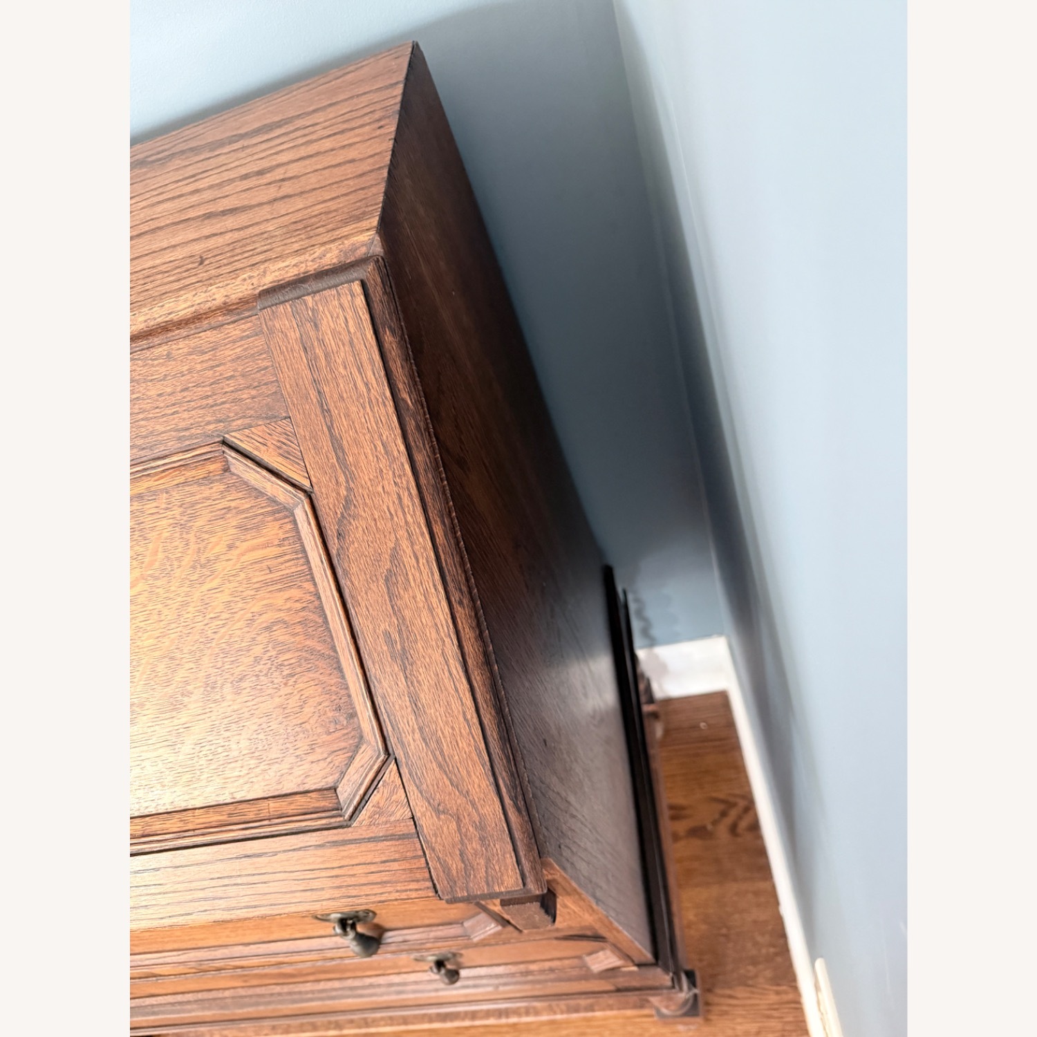 Vintage/Antique Dark Brown Wood Secretary - image-4