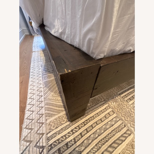 Used West Elm Emmerson Dark Brown Wood Queen Bed for sale on AptDeco