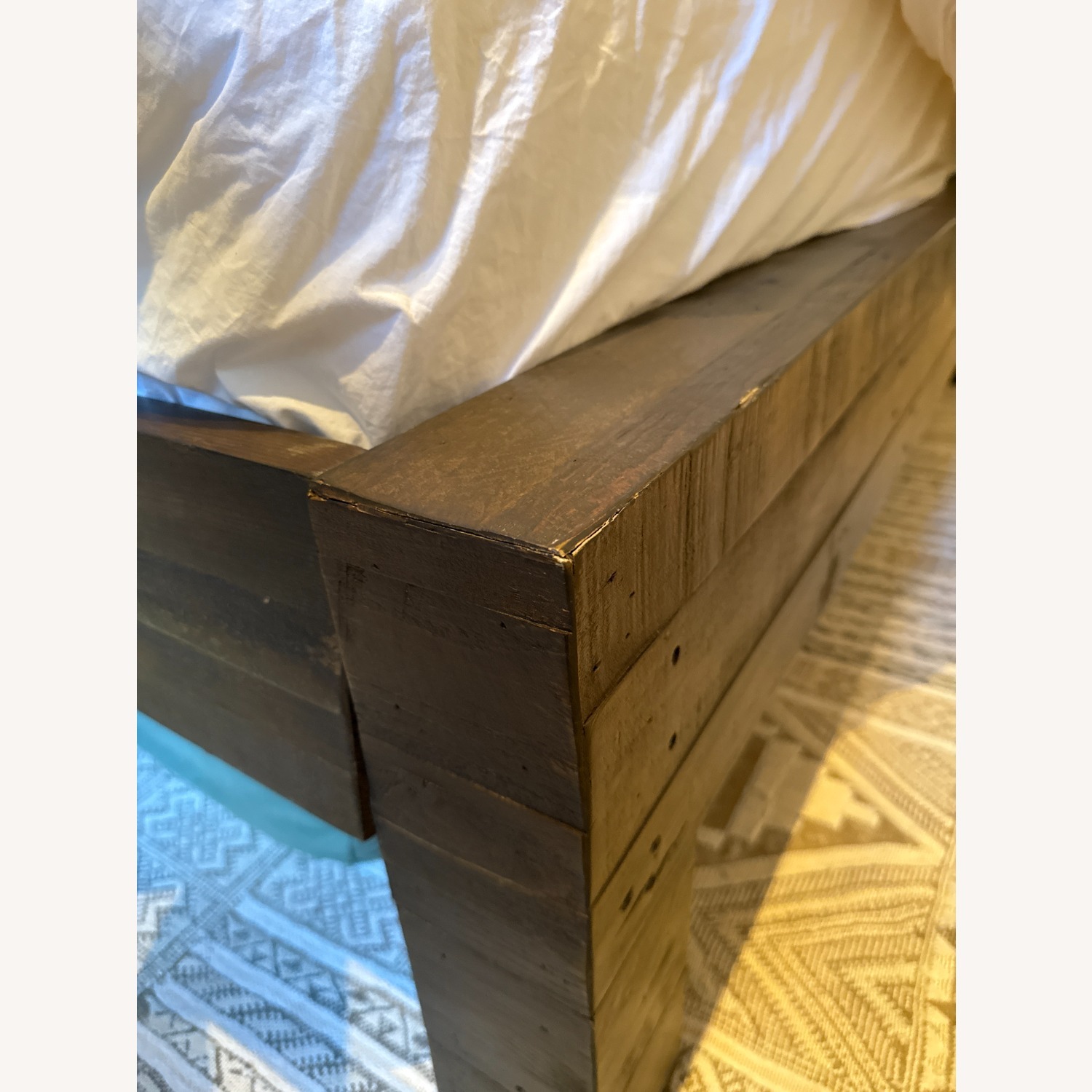 West Elm Emmerson Dark Brown Wood Queen Bed - image-4
