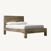 West Elm Emmerson Dark Brown Wood Queen Bed