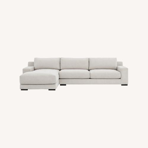 Used West Elm Dalton Sectional Sofa With Chaise for sale on AptDeco