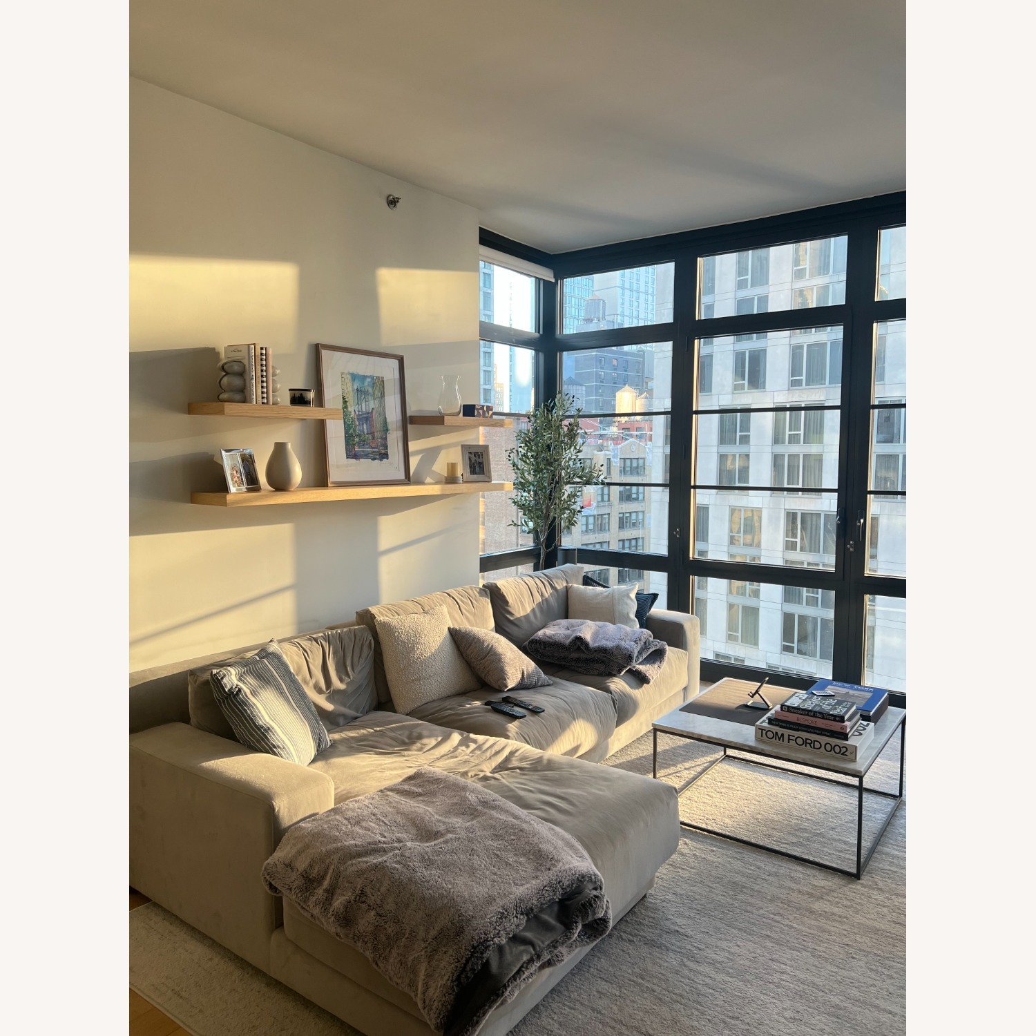 West Elm Dalton Sectional Sofa With Chaise - image-2