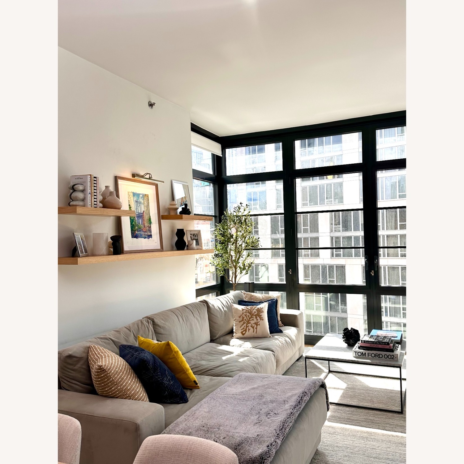 West Elm Dalton Sectional Sofa With Chaise - image-1