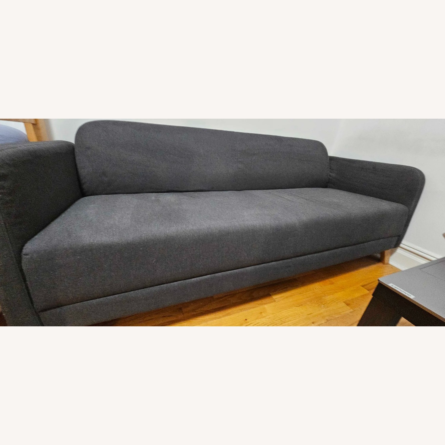 IKEA Linanäs Black Fabric 3+ Seater Sofa - image-2