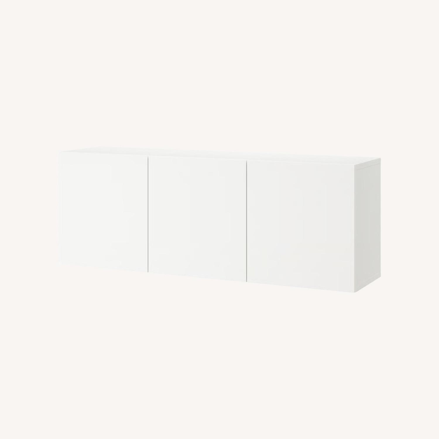 IKEA BESTÅ White Wood Sideboard - image-0
