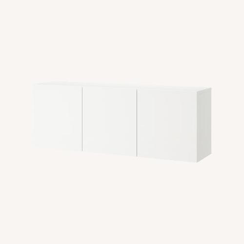 Used IKEA BESTÅ White Wood Sideboard for sale on AptDeco