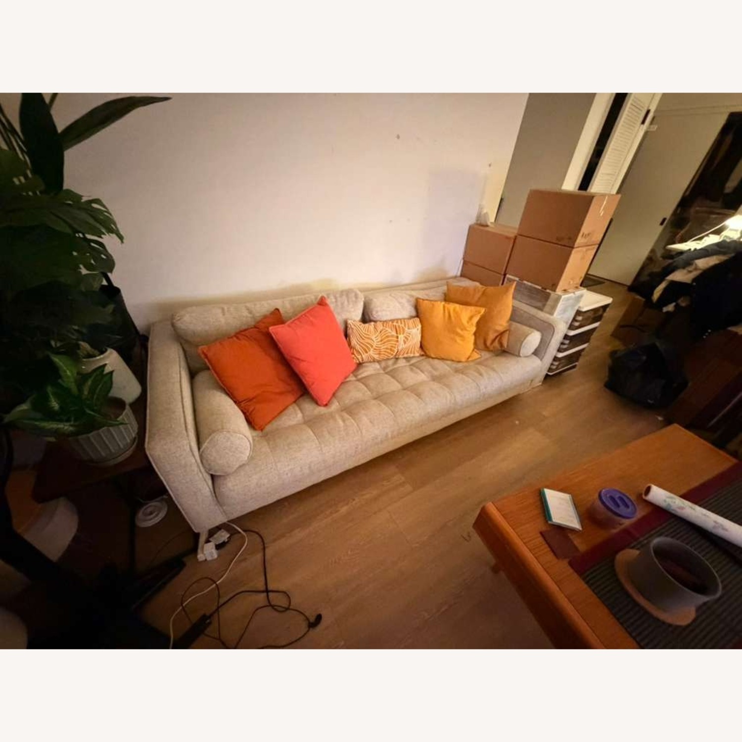 West Elm Dennes 88" 3 Seater Couch - image-2