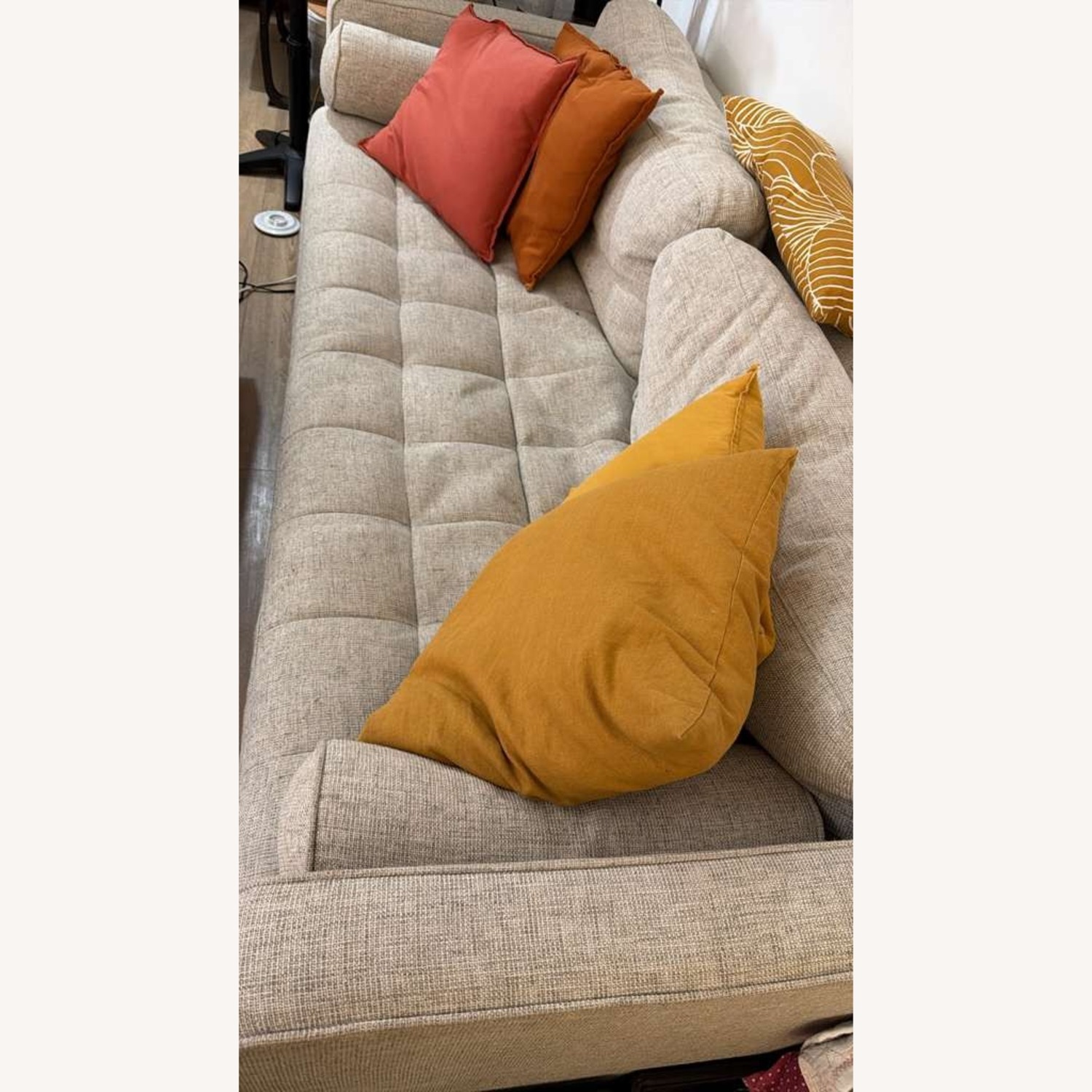West Elm Dennes 88" 3 Seater Couch - image-3