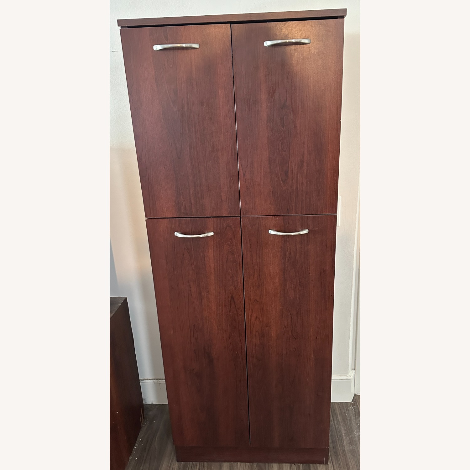 South Shore Furniture Dark Brown Wood Wall Unit - image-1