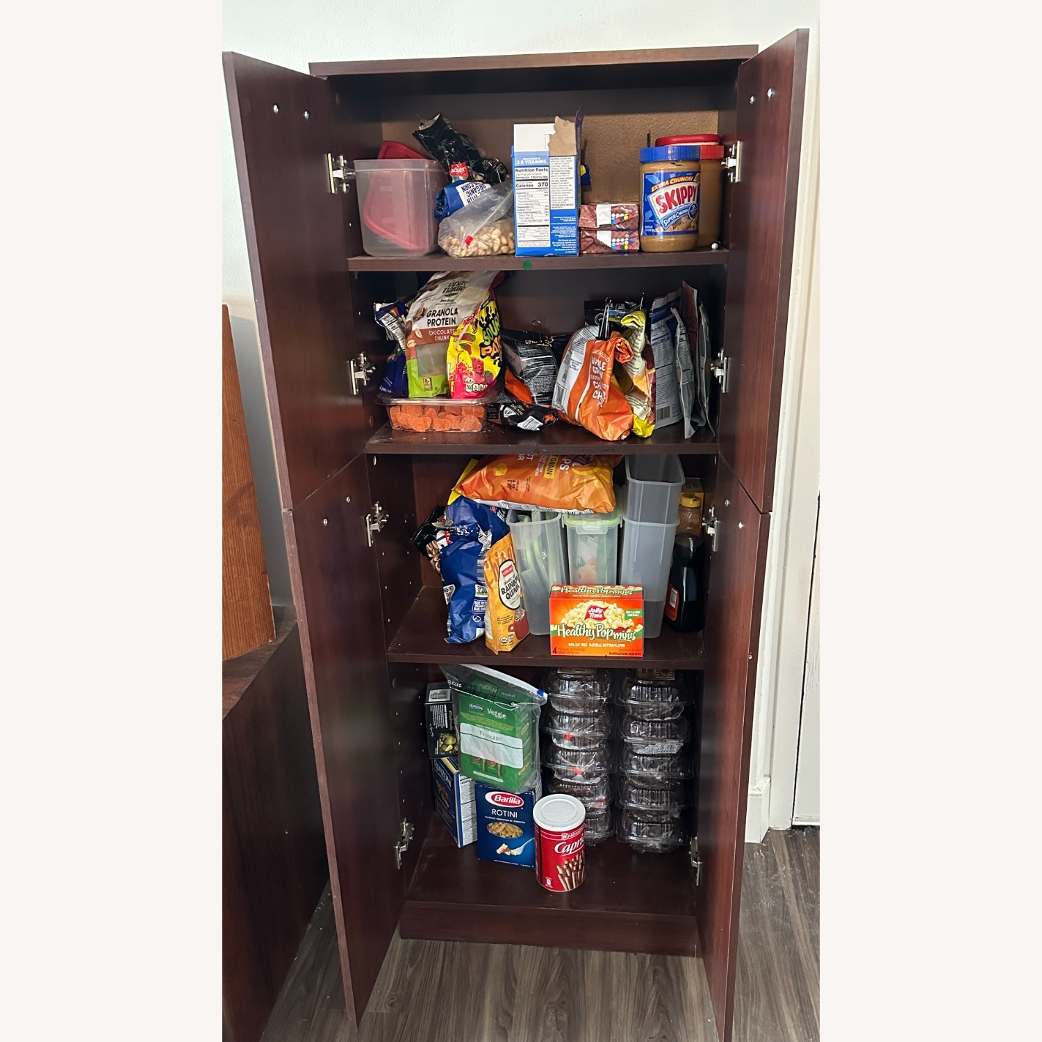 South Shore Furniture Dark Brown Wood Wall Unit - image-3