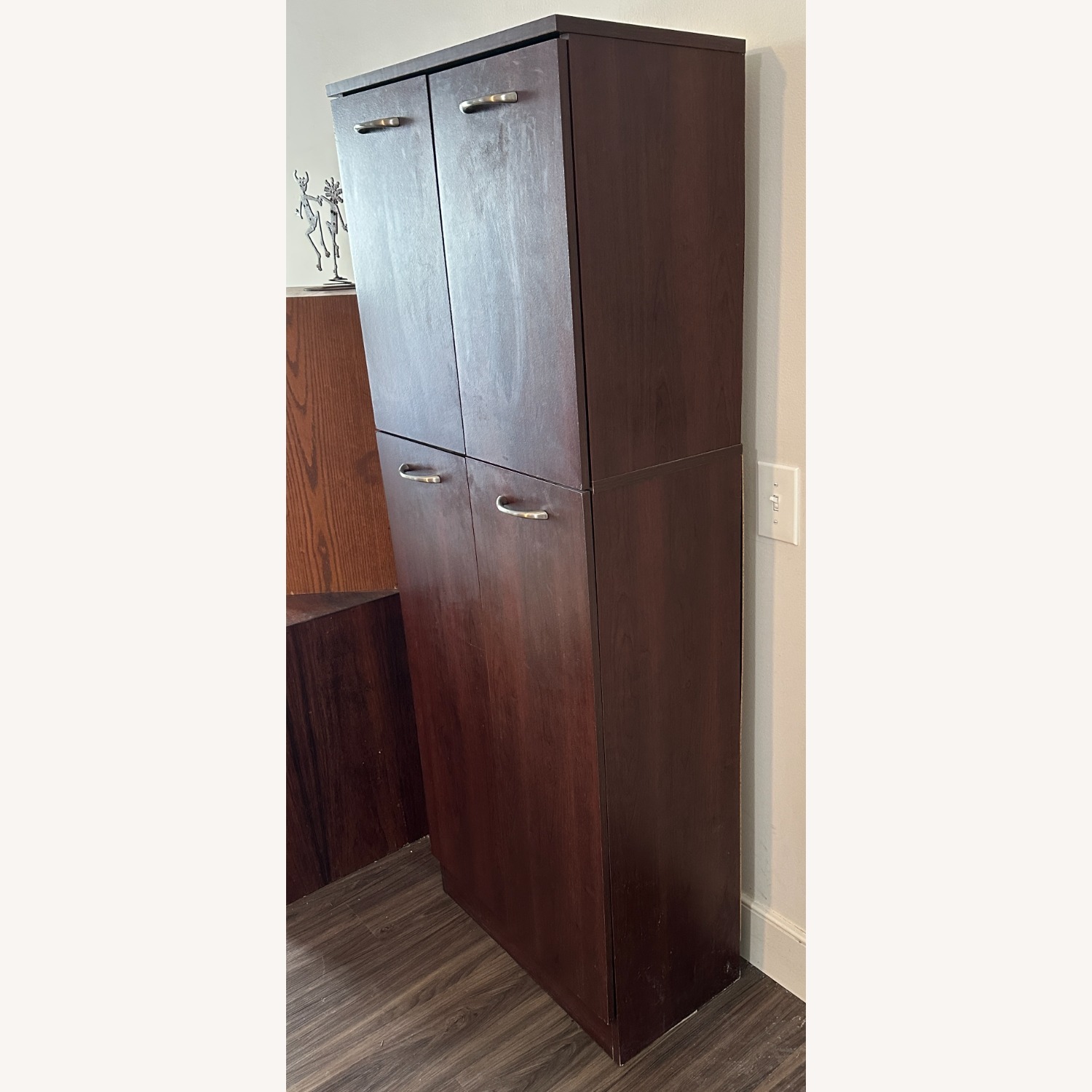 South Shore Furniture Dark Brown Wood Wall Unit - image-2