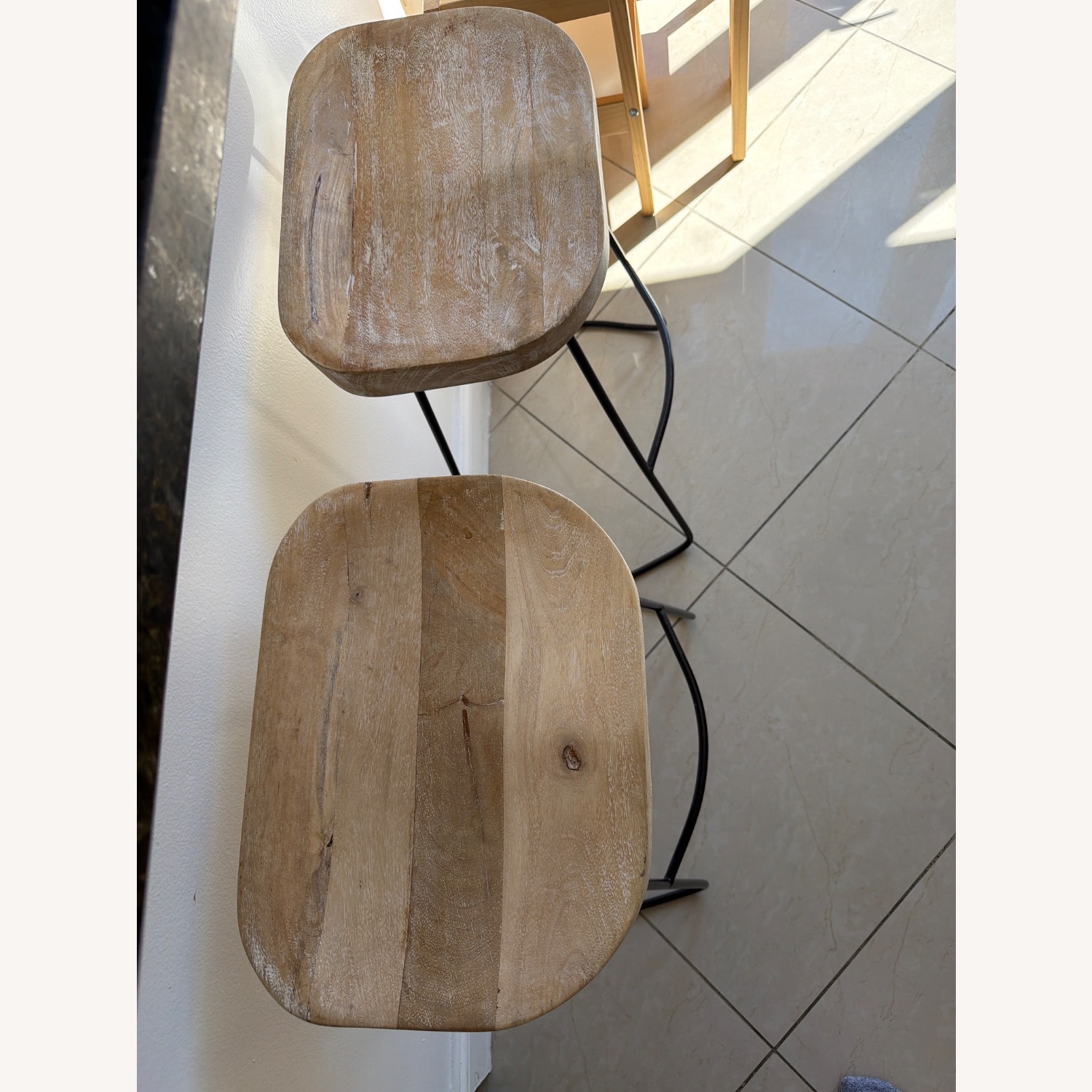 Natural Wood Dining Chairs - image-1