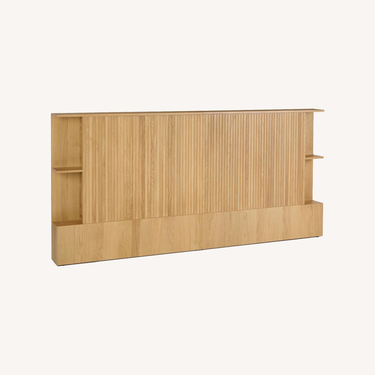 Article Kouva King Storage Headboard - Natural Oak - image-0