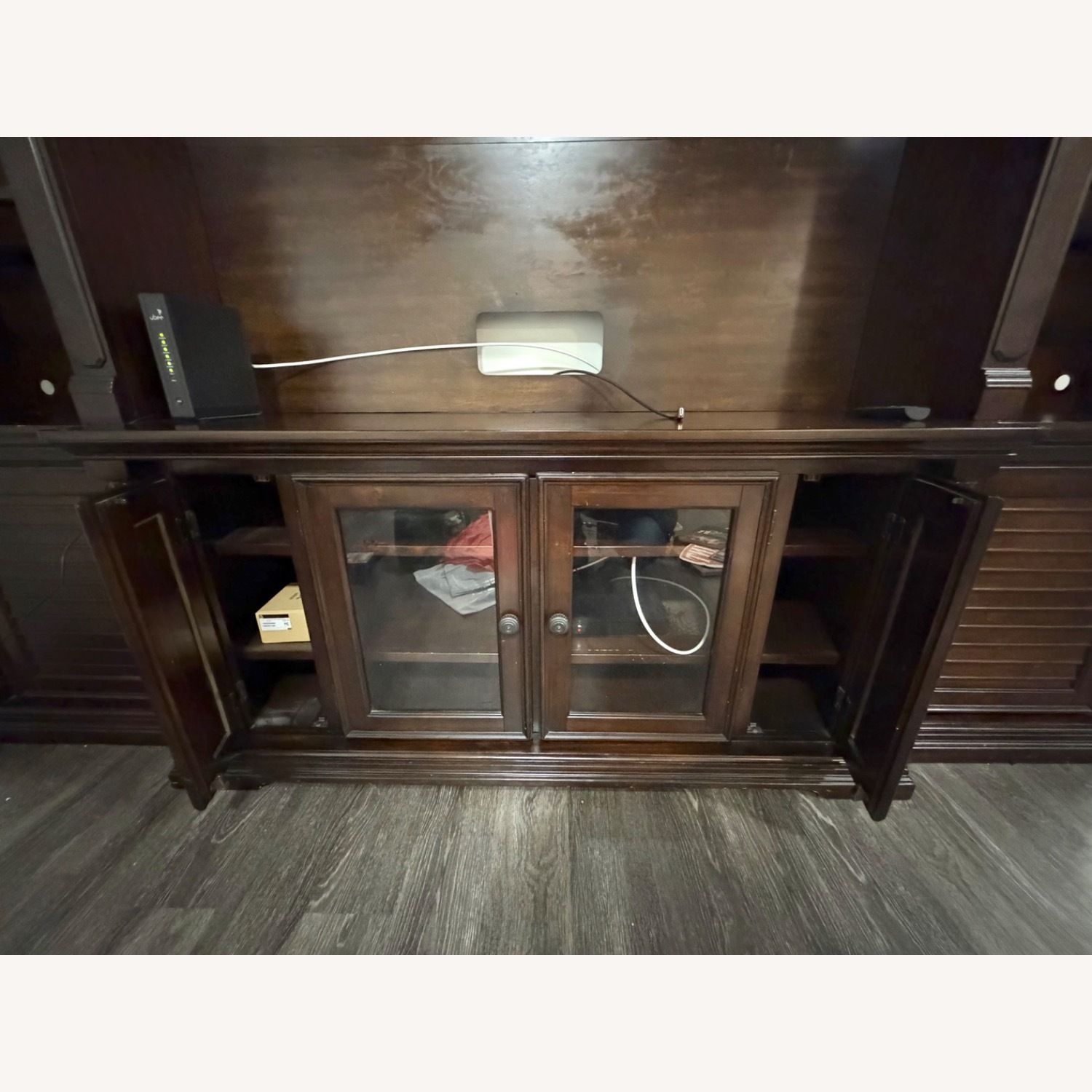 Brown Wooded Entertainment Center - image-1