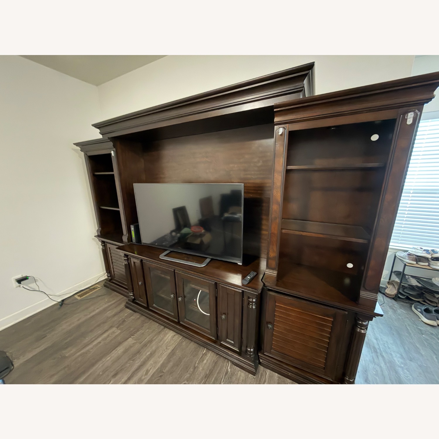 Brown Wooded Entertainment Center - image-2