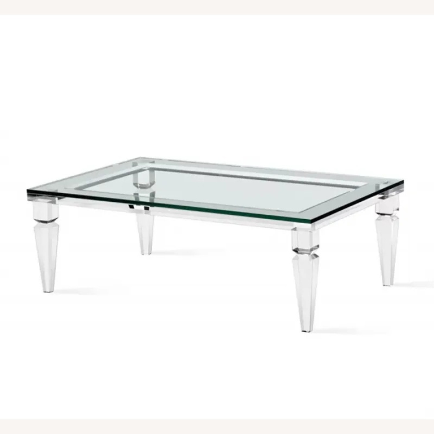 Interlude Home Transparent Glass Coffee Table - image-0