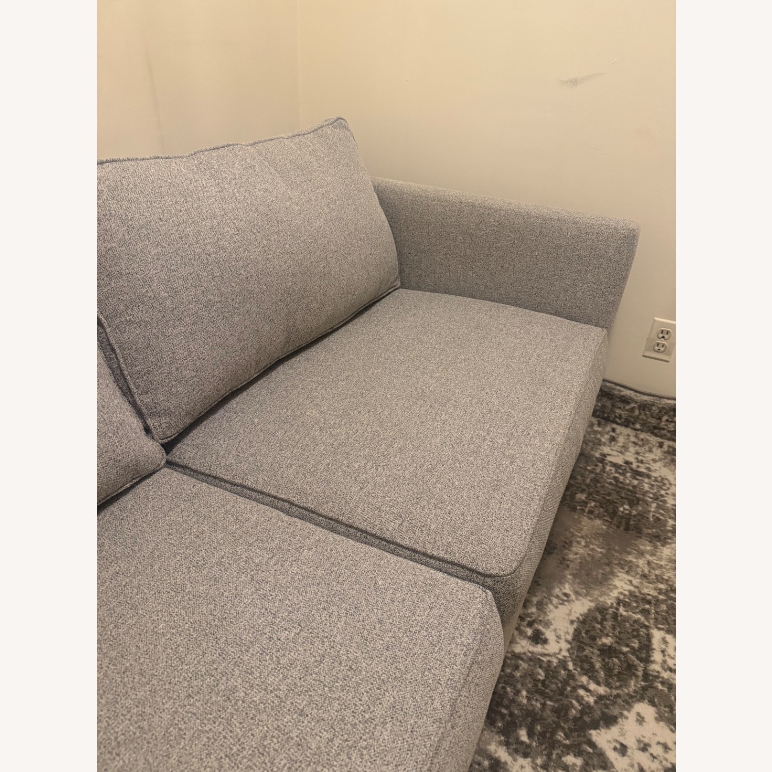 West Elm Light Gray Fabric Harris Sleeper Sofa - image-4