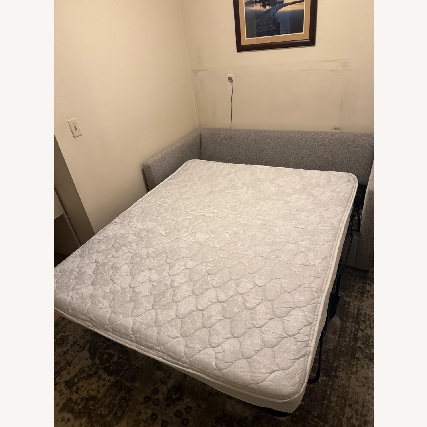 West Elm Light Gray Fabric Harris Sleeper Sofa - image-6