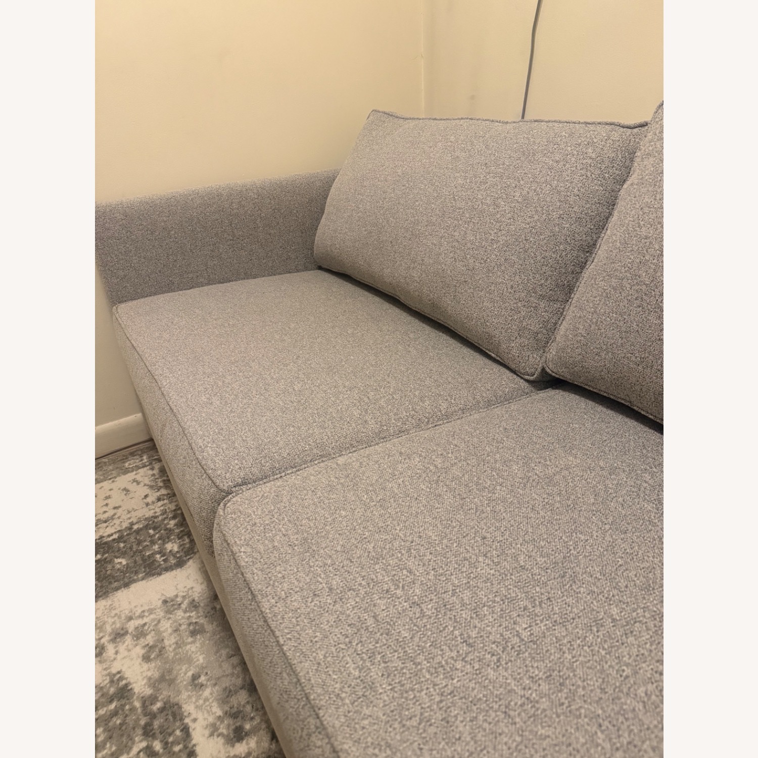 West Elm Light Gray Fabric Harris Sleeper Sofa - image-3