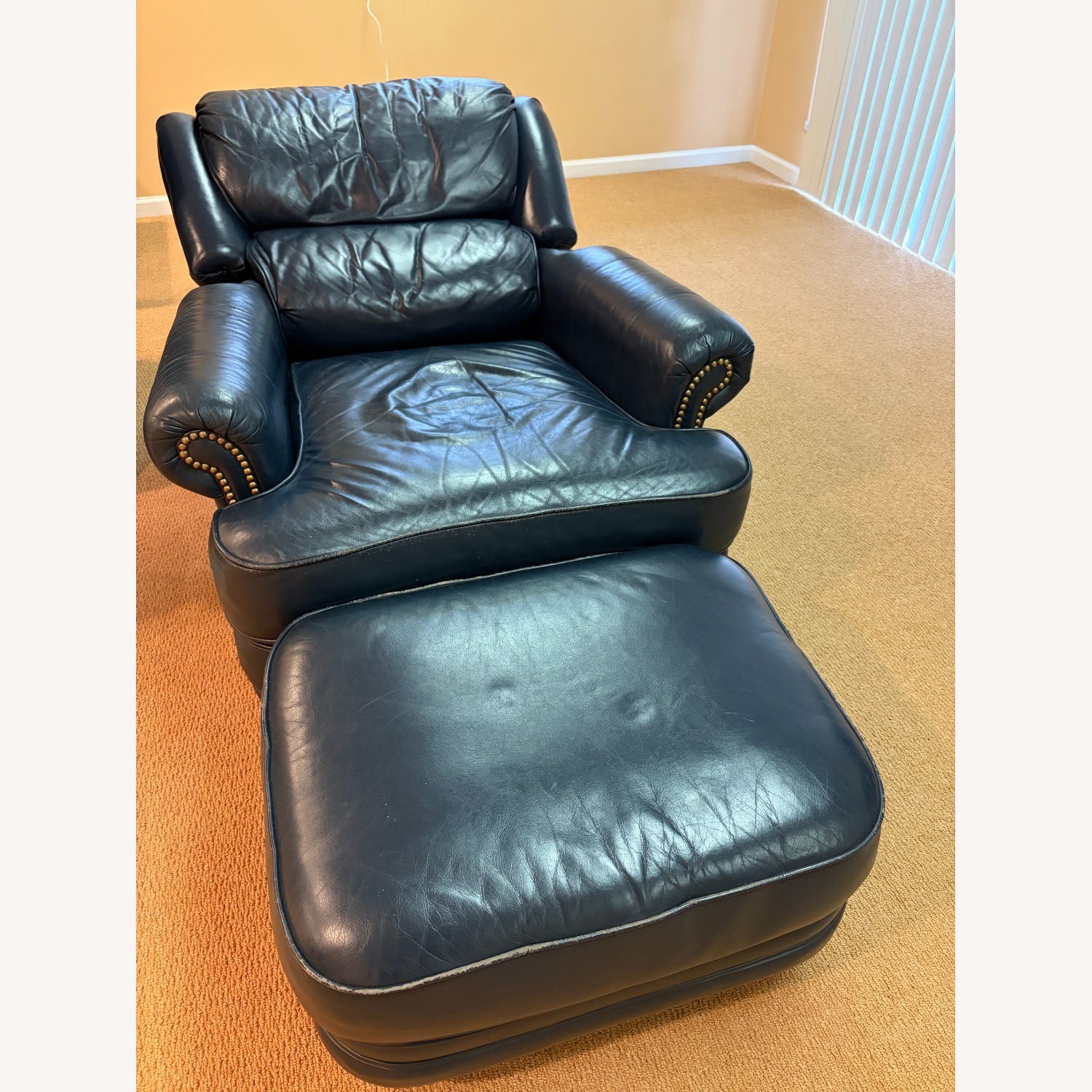 Amish Chairs and Ottoman - image-8