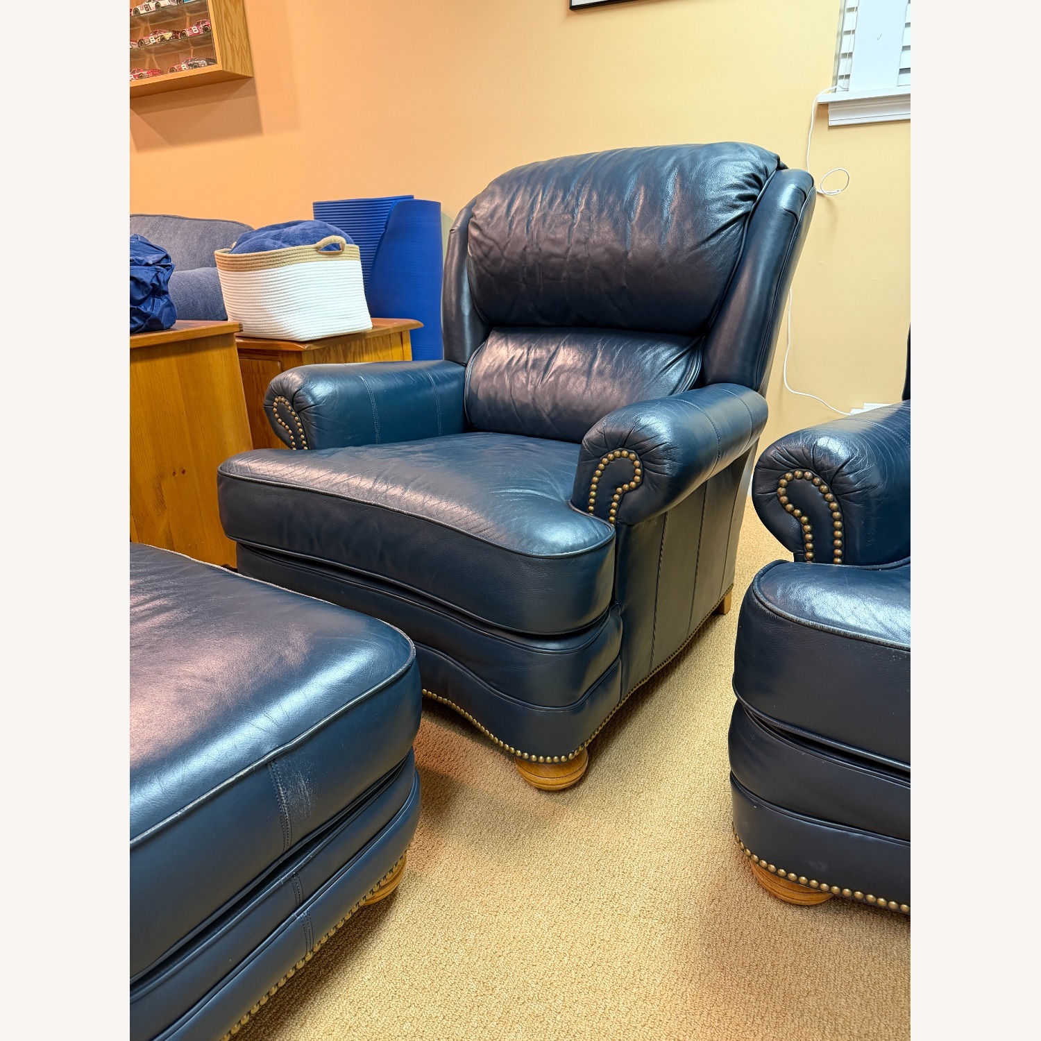 Amish Chairs and Ottoman - image-2