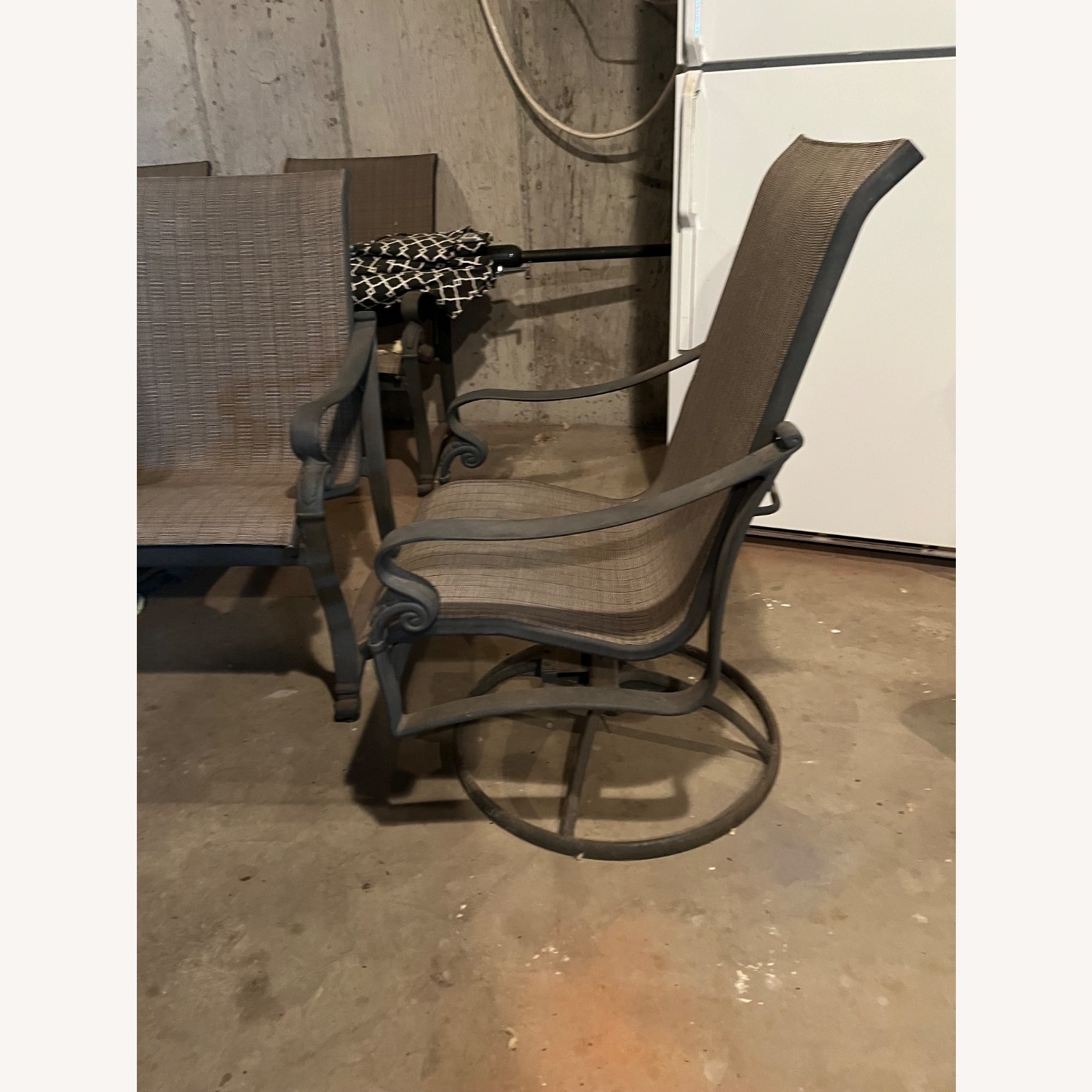 Brown Jordan Taupe Metal Patio Furniture - image-2