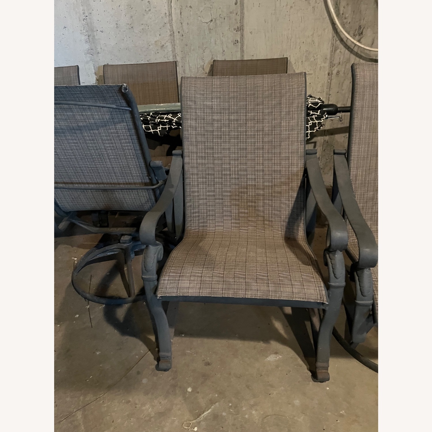 Brown Jordan Taupe Metal Patio Furniture - image-3