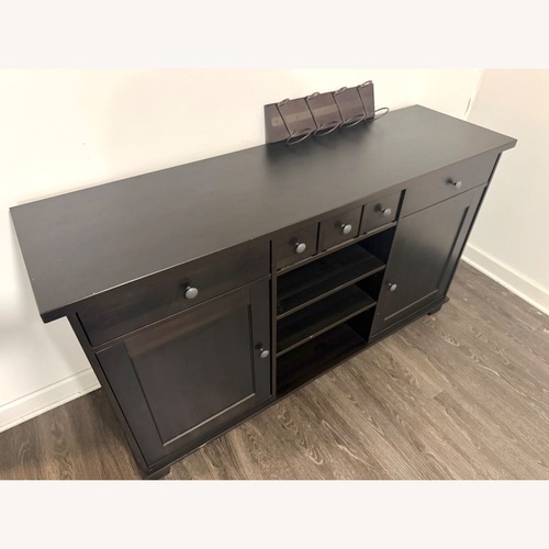 Used Ashley Furniture Dark Brown Bar Cart for sale on AptDeco