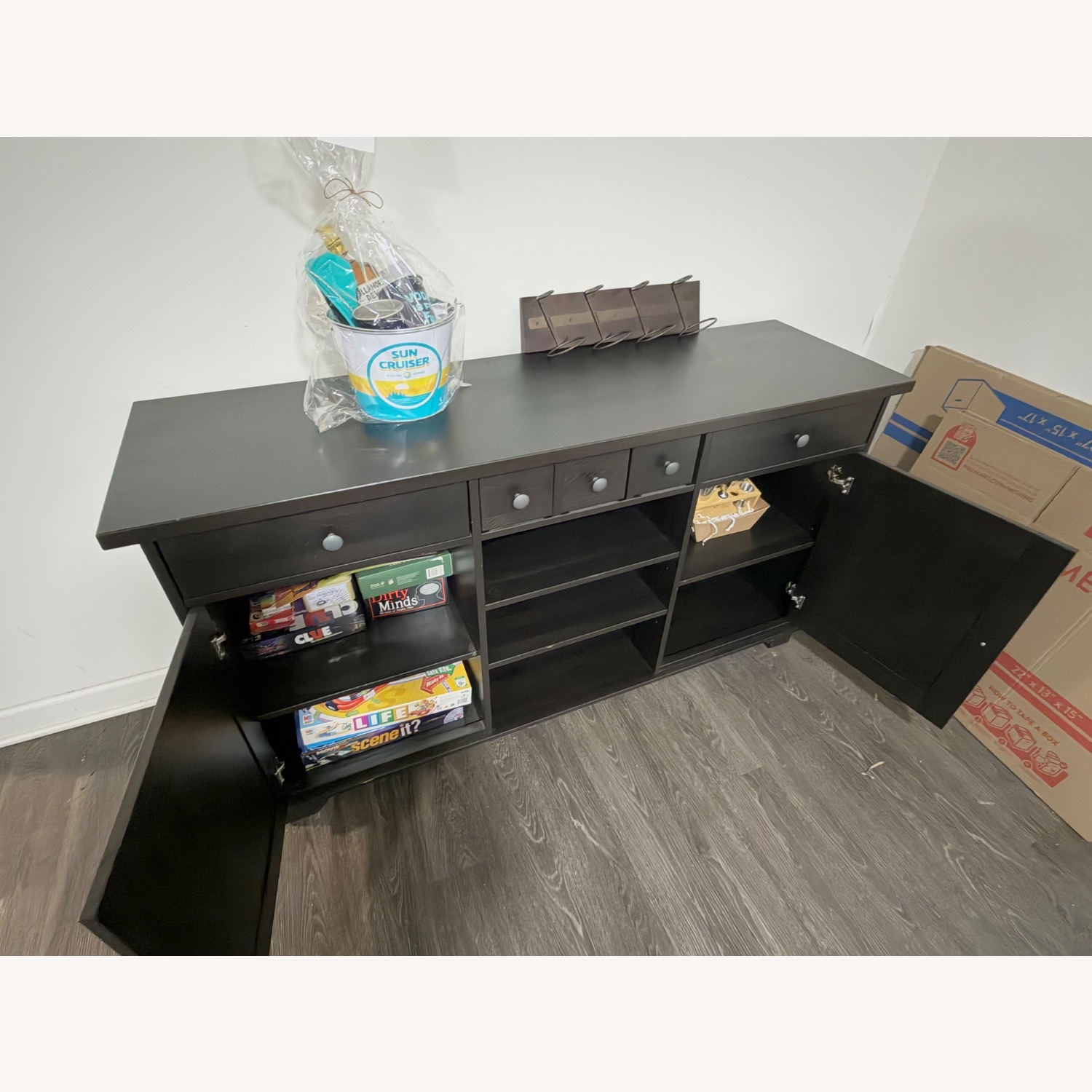 Ashley Furniture Dark Brown Bar Cart - image-2