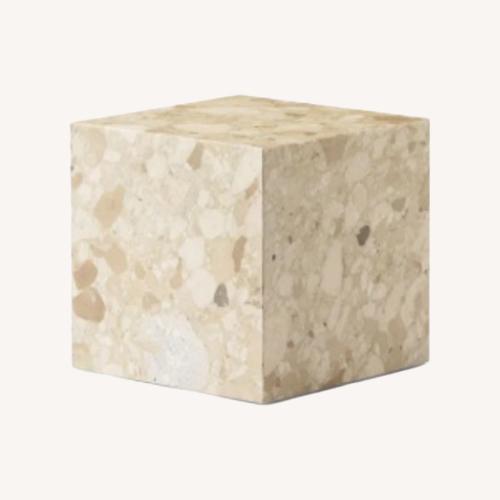 Used Plinth Natural Stone Side Table for sale on AptDeco