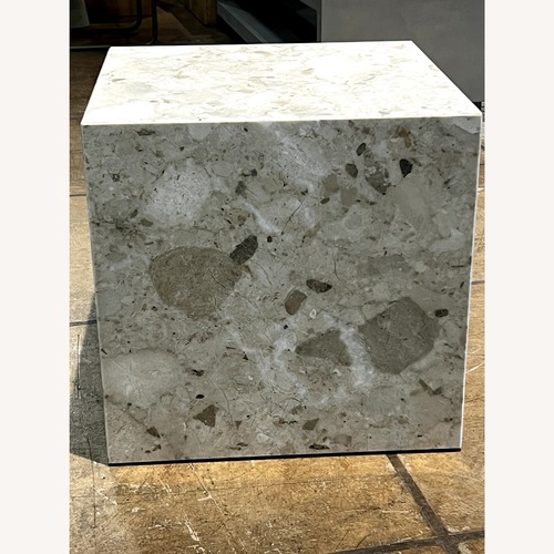 Used Plinth Natural Stone Side Table for sale on AptDeco