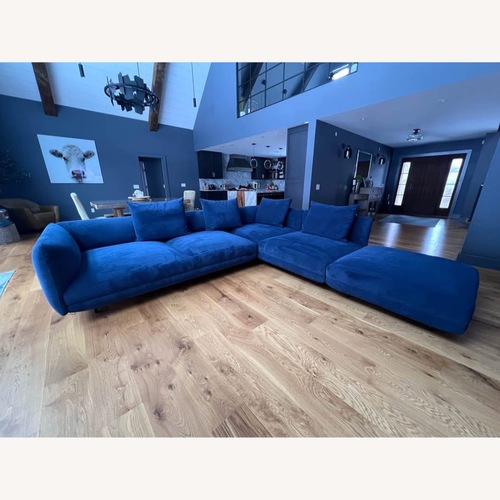 Used Bo Concept Salamanca Blue Fabric 3+ Piece Sectional for sale on AptDeco