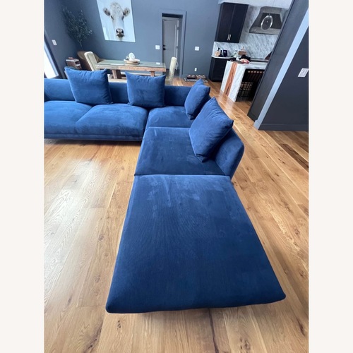 Used Bo Concept Salamanca Blue Fabric 3+ Piece Sectional for sale on AptDeco