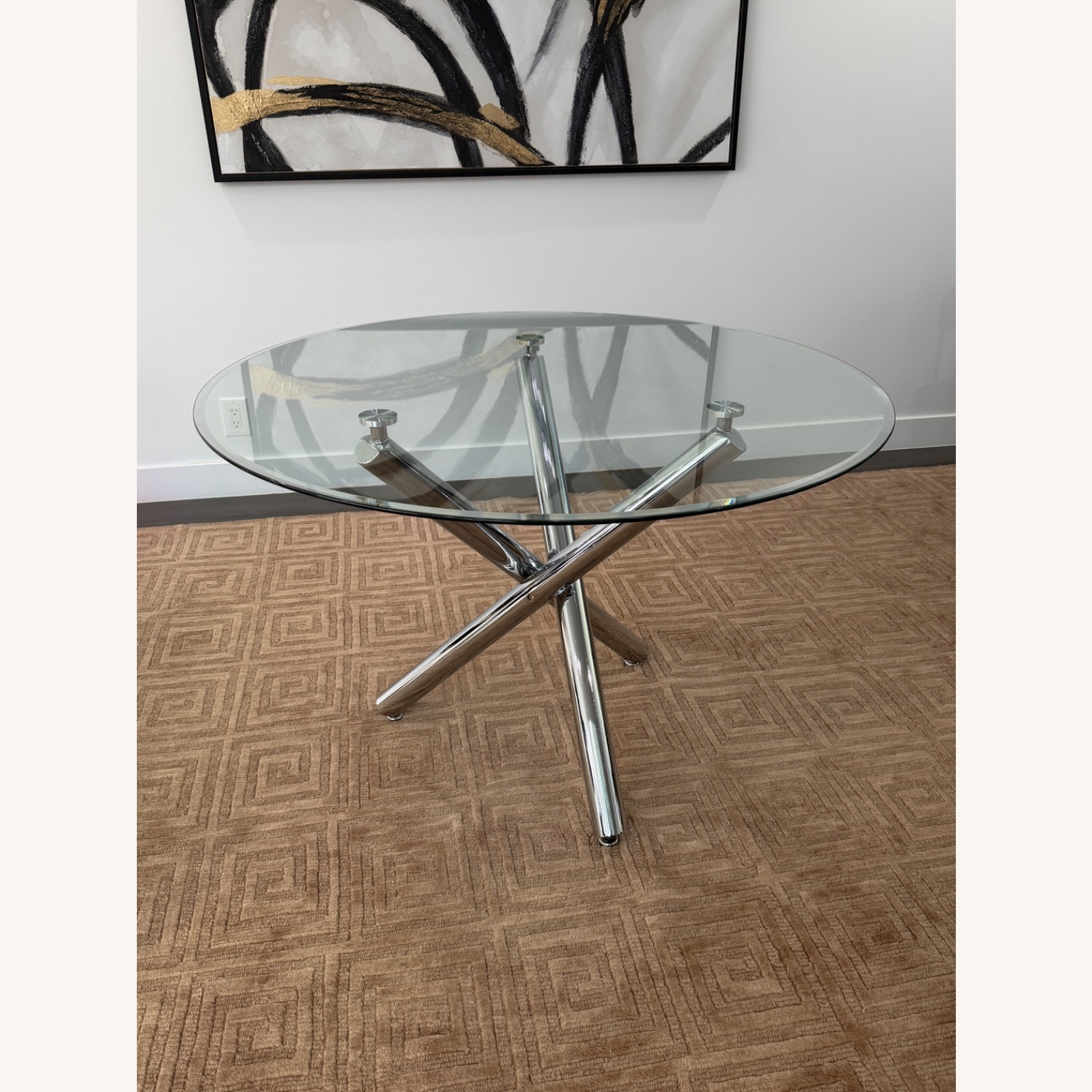 Round Glass Dining Table - image-1