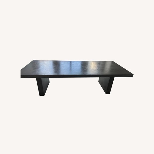 Used Cabrera Waxed Concrete Rectangular Dining Table for sale on AptDeco