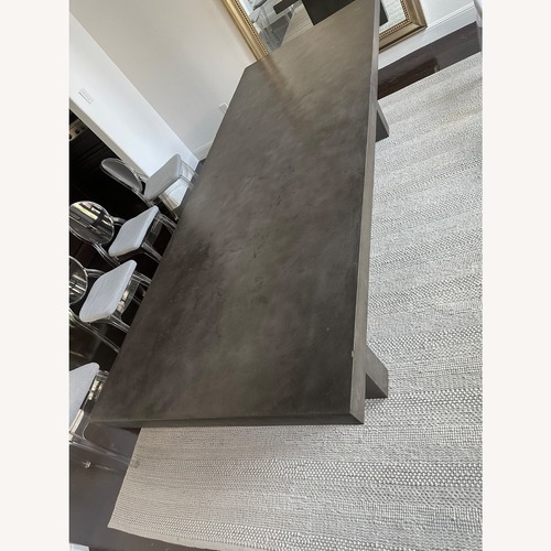 Used Cabrera Waxed Concrete Rectangular Dining Table for sale on AptDeco