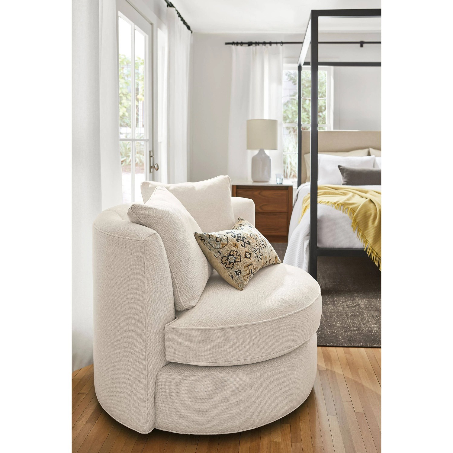 Room & Board Eos White Accent Chair - image-2