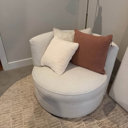 Used Room & Board Eos White Accent Chair for sale on AptDeco
