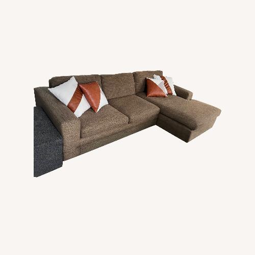 Used Room & Board Light Brown 2 Piece Sectional for sale on AptDeco