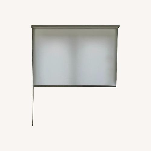 Used The Shade Store White Fabric Curtains for sale on AptDeco